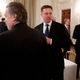 A photo capturing the exact moment that Elon Musk’s soul leaves his body, to be stored in one of Steve Bannon’s liver spots until Satan requests it (AP Photo/Evan Vucci)